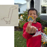 Hook and Loop Patch - Dinosaur